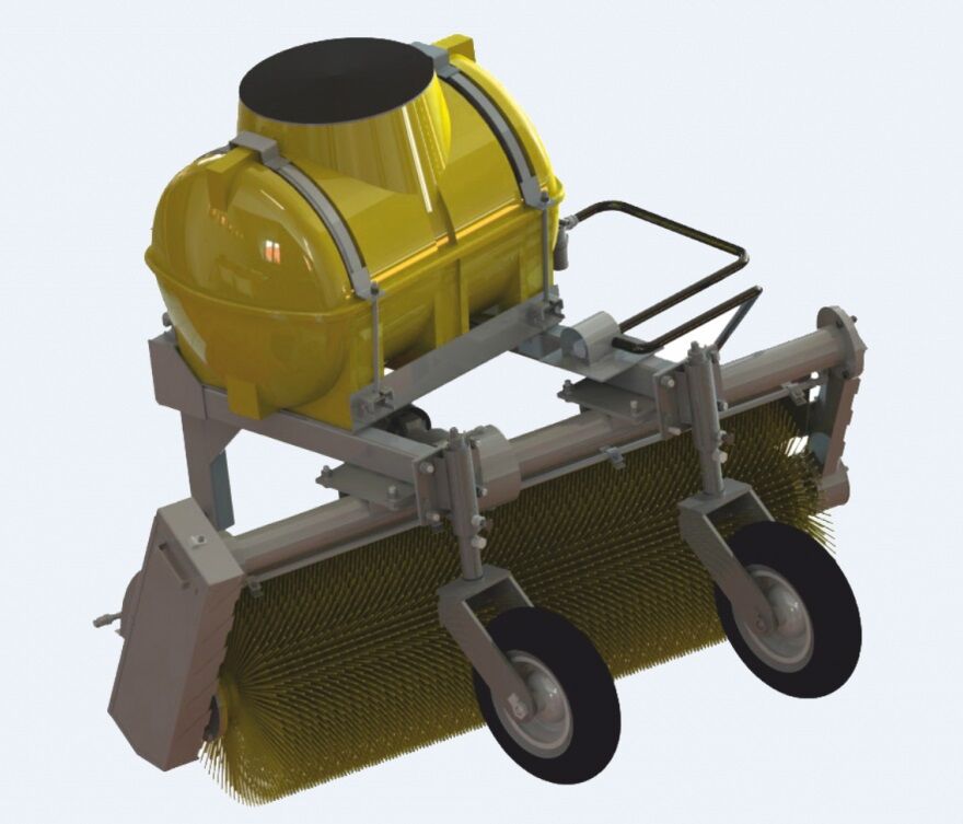 Щеточное оборудование с карданным валом и поливочным оборудованием 2 м